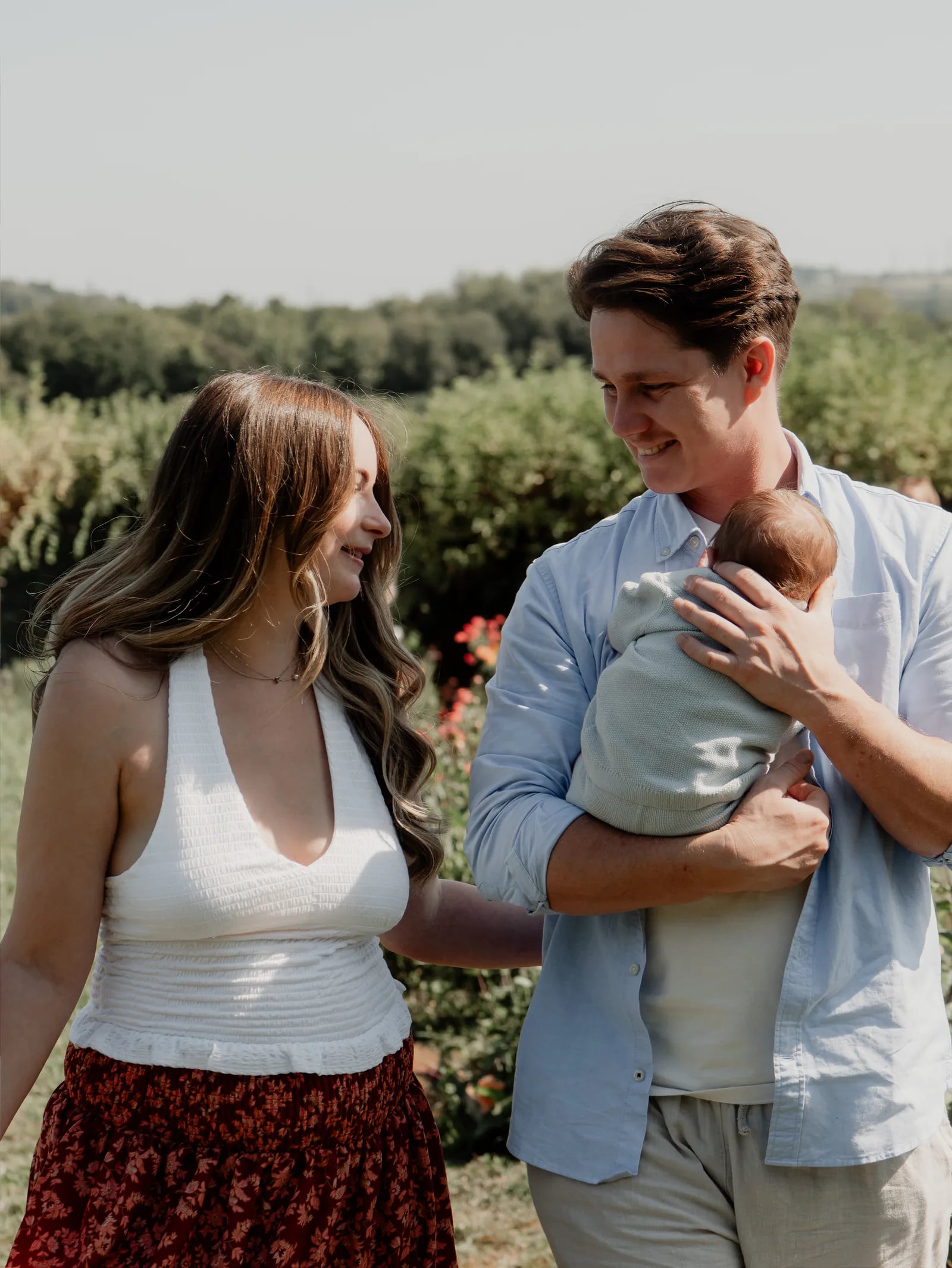 A family session photographed in South Wales